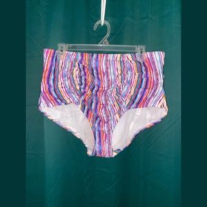 TORRID striped bikini bottoms size 2x womens plus